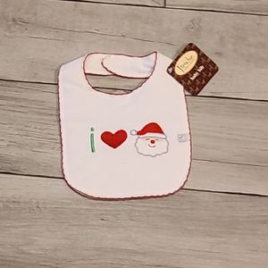 💘Baby Love Santa Christmas  Bib🌻🍎🍋 🌷 🍀 ❄️ 🍂🧁🎀🦄🪻🍍🍓🦉🐧